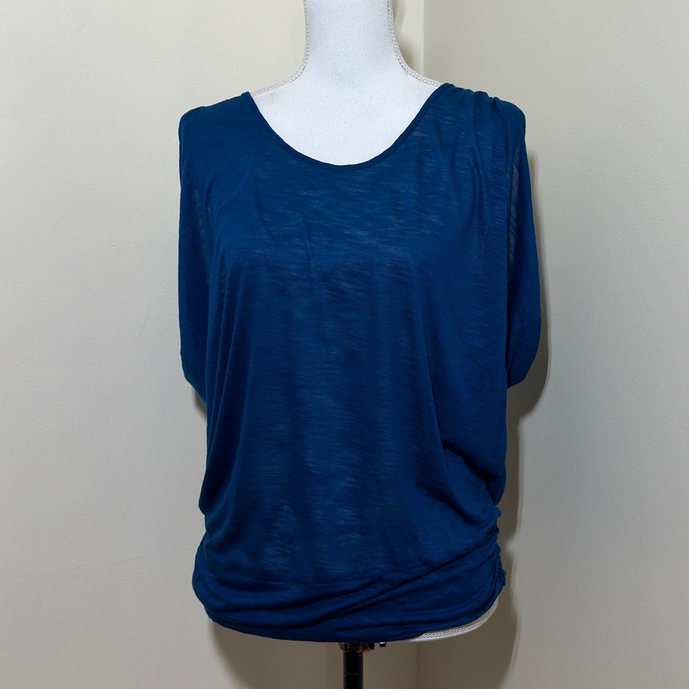 NWT Express Women’s Teal Open Back Blouse | Size Small